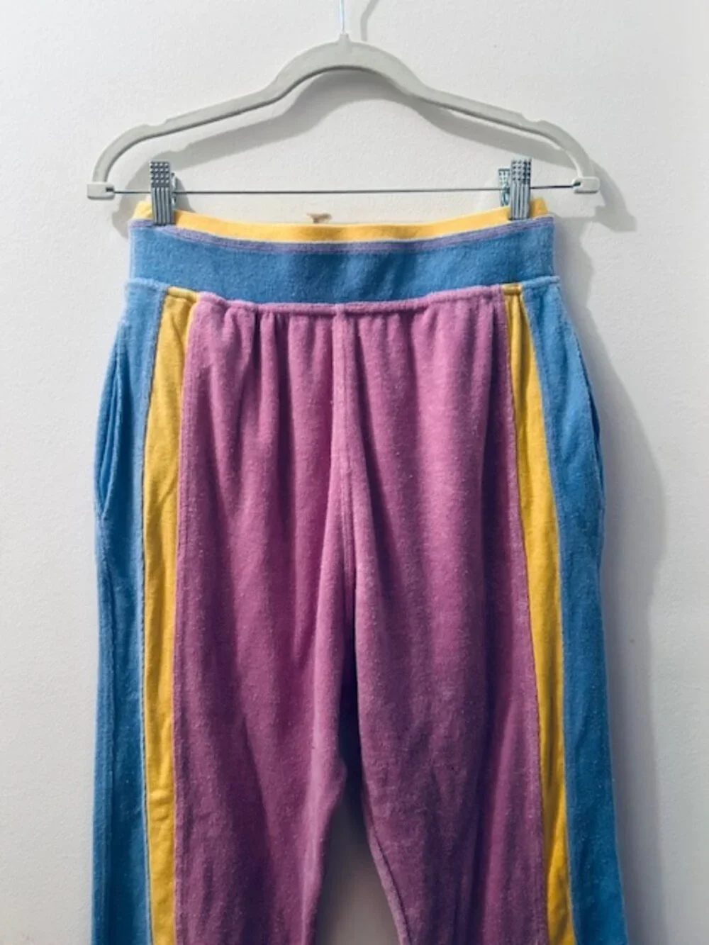 Free People Intimately Between The Lines Terry Lounge Color Block Lounge Pants - Picture 6 of 16